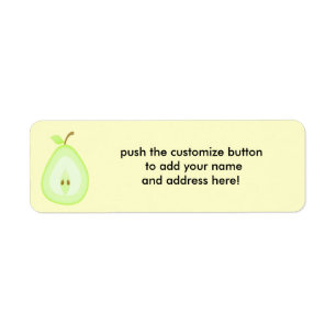 Juicy pear - address labels