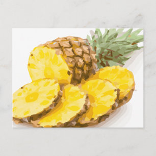 Juicy Pineapple Slices Postcard