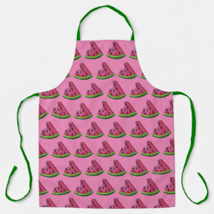 Juicy Pink Watermelon Fruit Melon Slice Seeds Apron