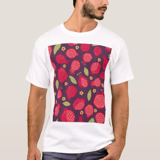 Juicy pomegranates: vintage illustration. T-Shirt