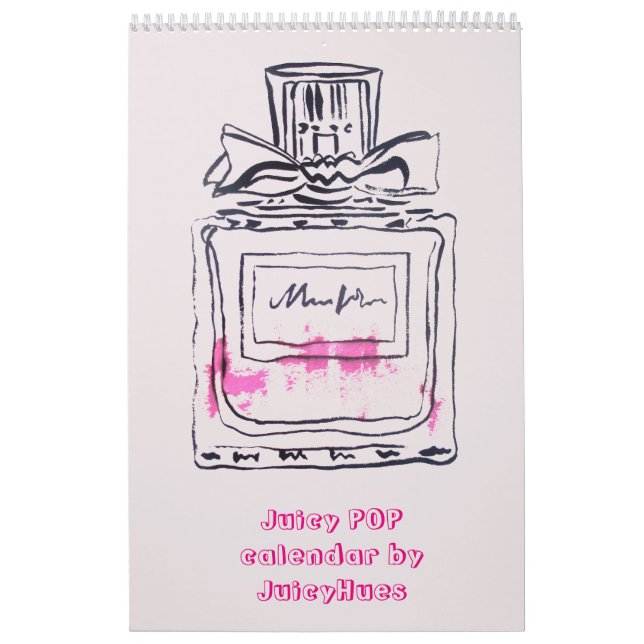 Juicy POP Pop Art watercolour illustration Calendar (Cover)