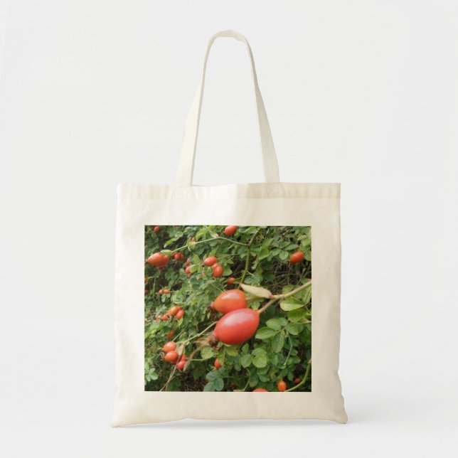 Juicy Red Rose Hips Tote Bag (Front)