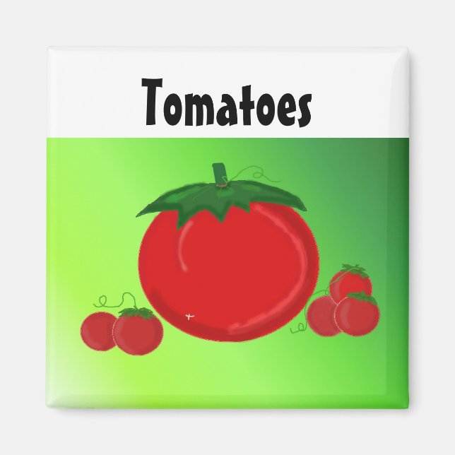 Juicy Red Tomatoes Magnet (Front)