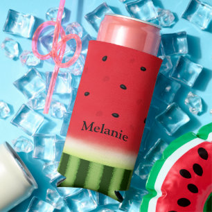 Juicy Red Watermelon Personalised Seltzer Can Cooler