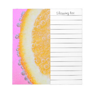 Juicy splash of orange notepad