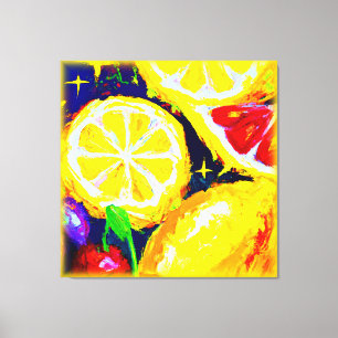 Juicy Stars and Fruity Skies. Buy Now Canvas Print