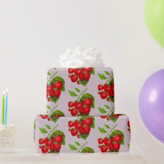 Juicy Strawberries Wrapping Paper