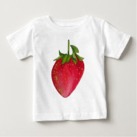 Juicy Strawberry fruit watercolour macro art