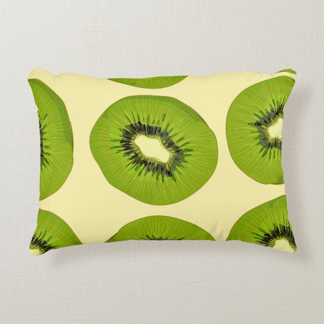 Juicy Tropical Fruits: Vibrant Summer Decorative Cushion (Front)