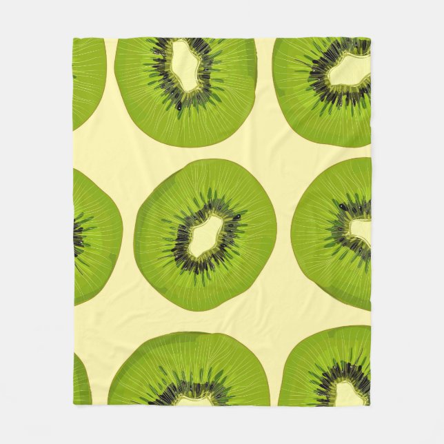 Juicy Tropical Fruits: Vibrant Summer Fleece Blanket (Front)