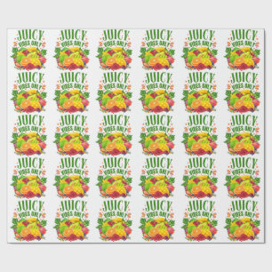 Juicy Vibes Only: Fresh Fruit & Healthy Life Wrapping Paper