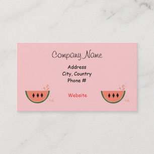 Juicy Watermelon Business Card