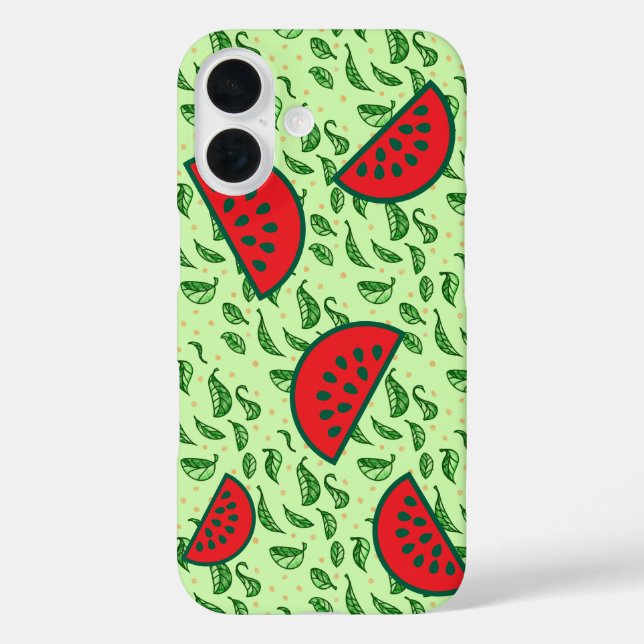 Juicy Watermelon & Leaf Case-Mate iPhone Case (Back)