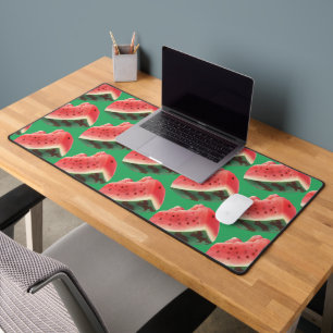 Juicy Watermelon Pattern: Summer Fruit Design Desk Mat