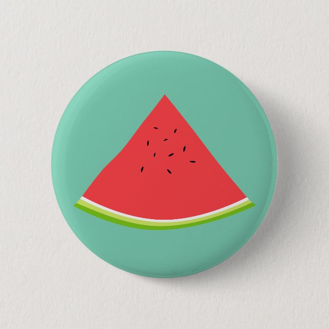 Juicy Watermelon Slice 6 Cm Round Badge (Front)