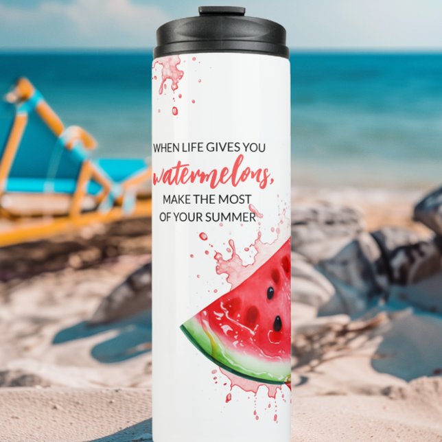 Juicy Watermelon Summer Design Motivational  Thermal Tumbler (Creator Uploaded)