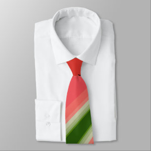 Juicy Watermelon With Seeds Colours Pattern Tie