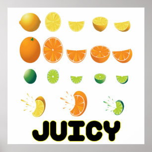 Juicy Yellow Poster