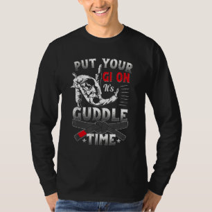 Jujitsu Gi Mens Jujitsu Gi Kid Put Your Gi On Time T-Shirt
