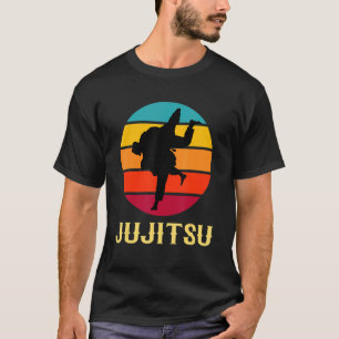 Jujitsu Vintage Sunset  Martial Arts Style T-Shirt