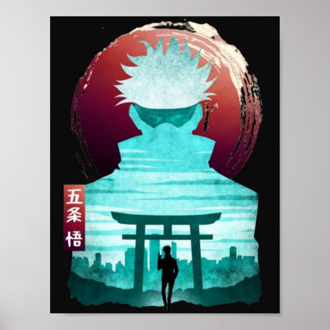 jujutsu kaisen anime kawaii sukuna gojo satoru poster (Front)