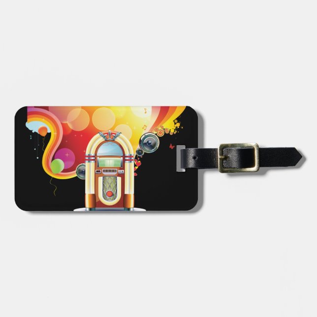 Juke Box Luggage Tags (Front Horizontal)