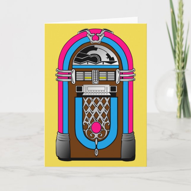Jukebox Greeting Card (Front)