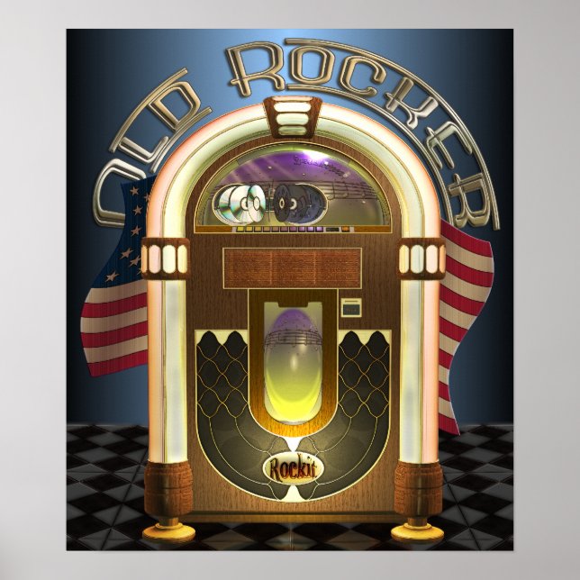 Jukebox Old Rocker Poster (Front)