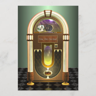 Jukebox Party Invitations