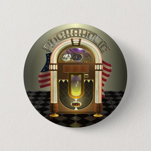 Jukebox Rockaholic Buttons (Front)