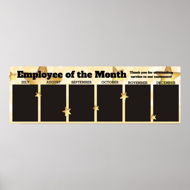 JUL-DEC employee of the month photo display Poster (Front)