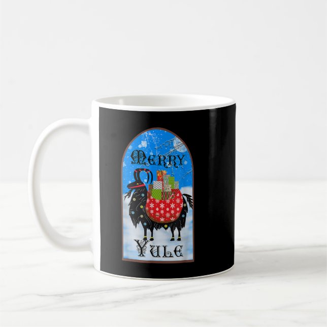 Julbock Asatru Wicca Yuletide Pagan Christmas Yule Coffee Mug (Left)