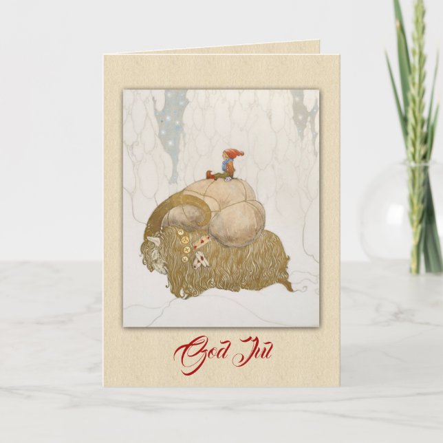 Julbocken by John Bauer (1912) Holiday Card (Front)