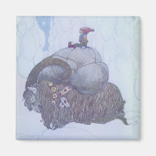 Julbocken Scandinavian Christmas Goat Magnet
