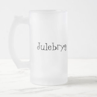 Julebryg Frosted Glass Beer Mug