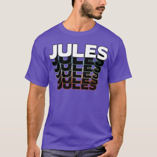 Jules Funny Retro Vintage Sunset Jules 80s 90s fun T-Shirt