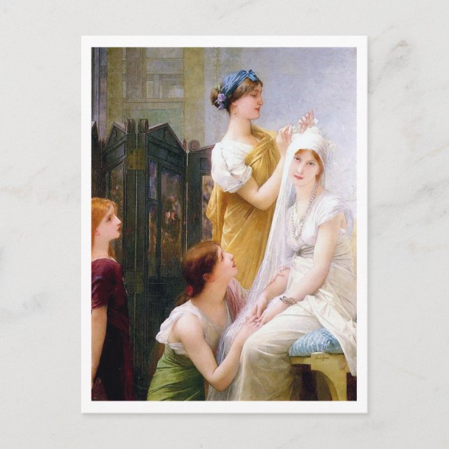 Jules Joseph LeFebvre, La Fiancée Postcard (Front)