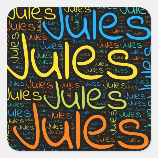 Jules Square Sticker (Front)
