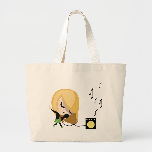 Jules the Singer Large Tote Bag (Front)