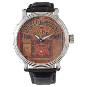 Jules Verne Extraordinary Voyages Antique Book Watch