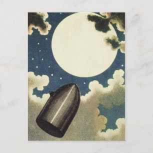 Jules Verne From the Earth to the Moon (1865) Postcard