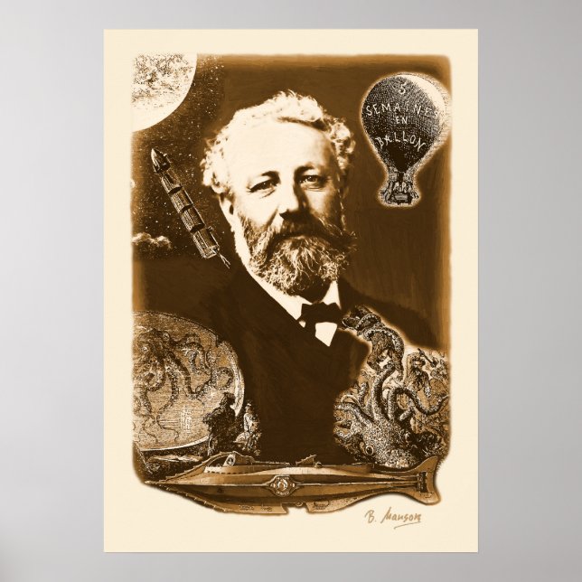 Jules Verne Tribute Poster (Front)