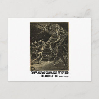 Jules Verne Twenty Thousand Leagues Squid Postcard