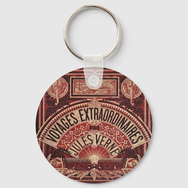 JULES VERNE "VOYAGES EXTRAORDINAIRES" (1878) KEY RING (Front)