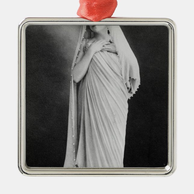 Julia Bartet  in 'Antigone' by Sophocles Metal Tree Decoration (Front)
