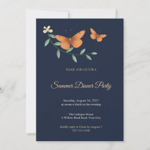 Julia Butterfly Dinner Party Invitation