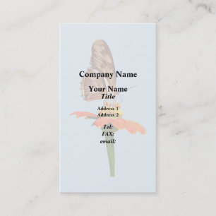 Julia Butterfly on Zinnia Business Card