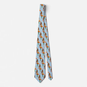 Julia Butterfly on Zinnia Tie