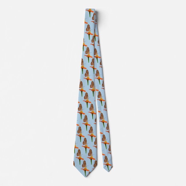 Julia Butterfly on Zinnia Tie (Front)