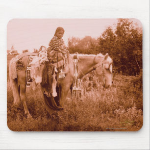 Julia - Crow Woman Mouse Mat